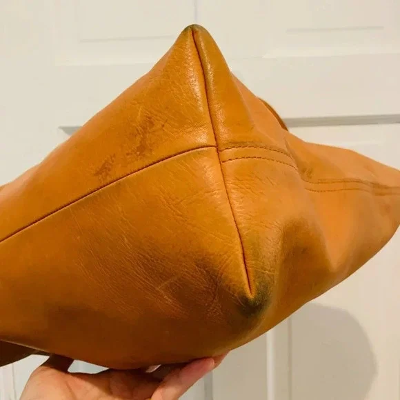 Madewell Brown Leather Zip-top Transport Tote Bag XL size - Picture 8 of 16